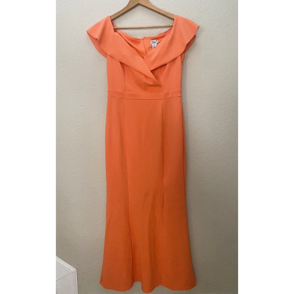 Alexa B Nites orange maxi dress